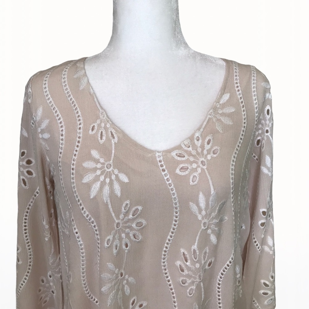 Lulus Floral Embroidered Women’s Blouson-Top - S - Picture 6 of 16